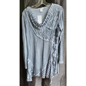 NWT Feratelli blue top M